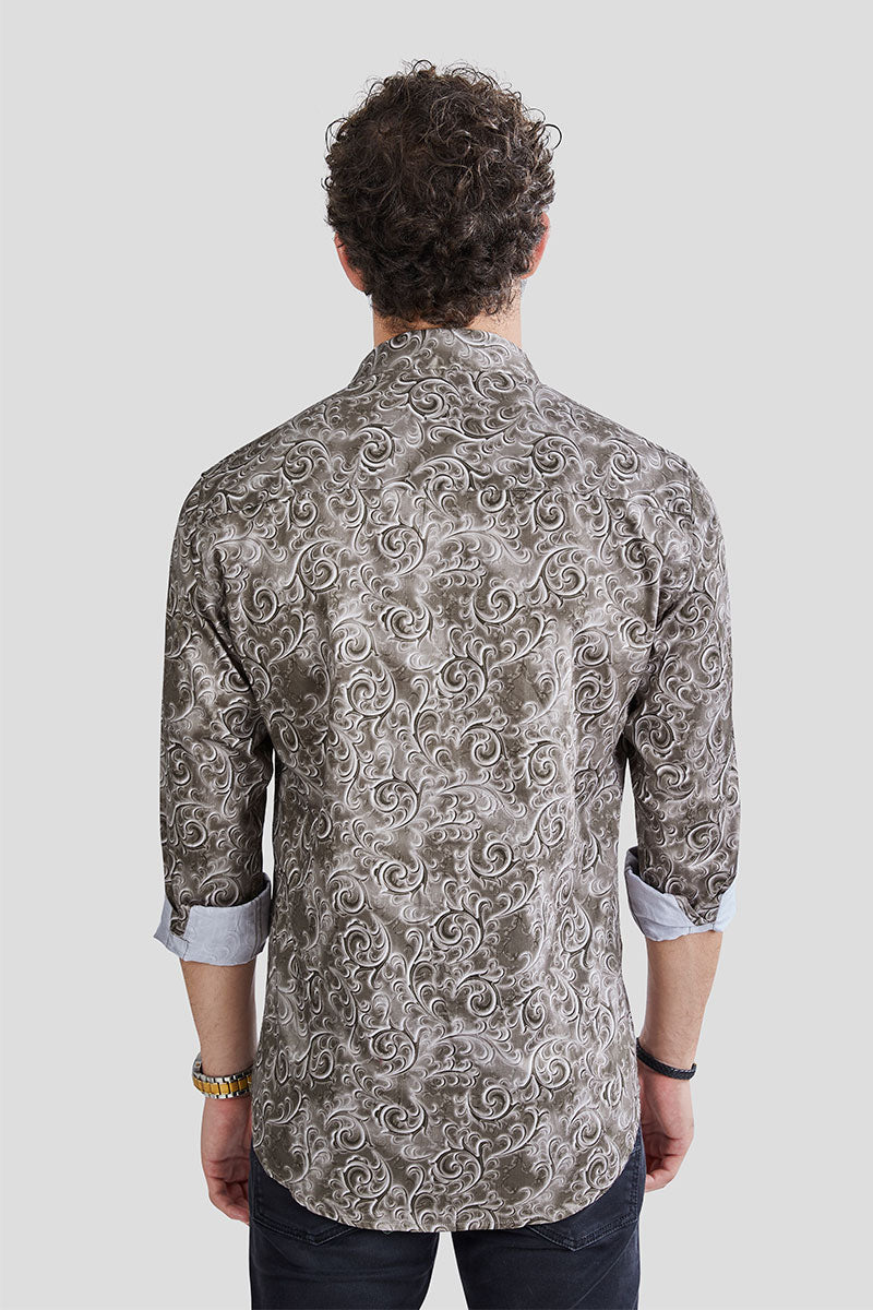 Camden Green Paisley Print