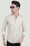 Ivo Cream Cotton Printed Shirt