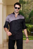 HORIZON BLACK PARTY WEAR SHIRT