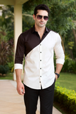 MOCHA SPLIT PARTY WEAR SHIRT