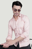Fionn Pink Cotton Printed Shirt