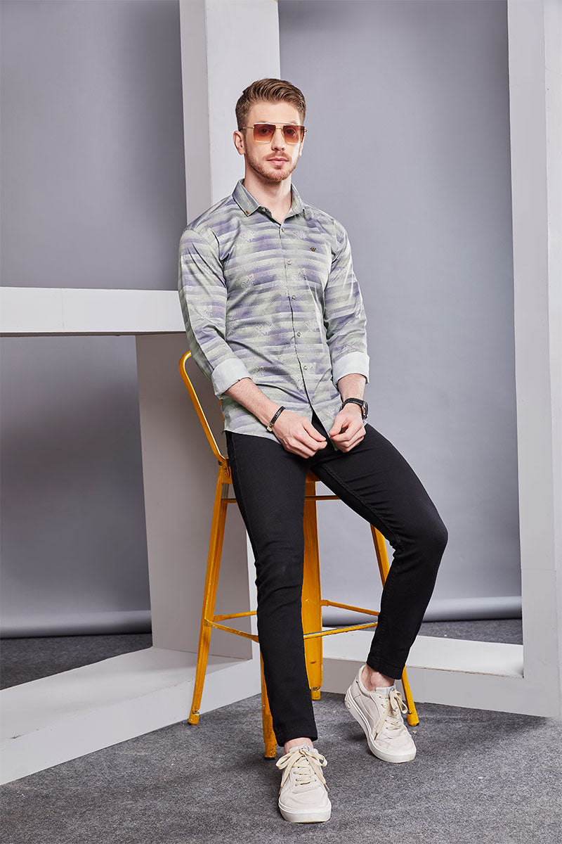 Bastian Multi-Colored Stripe Print