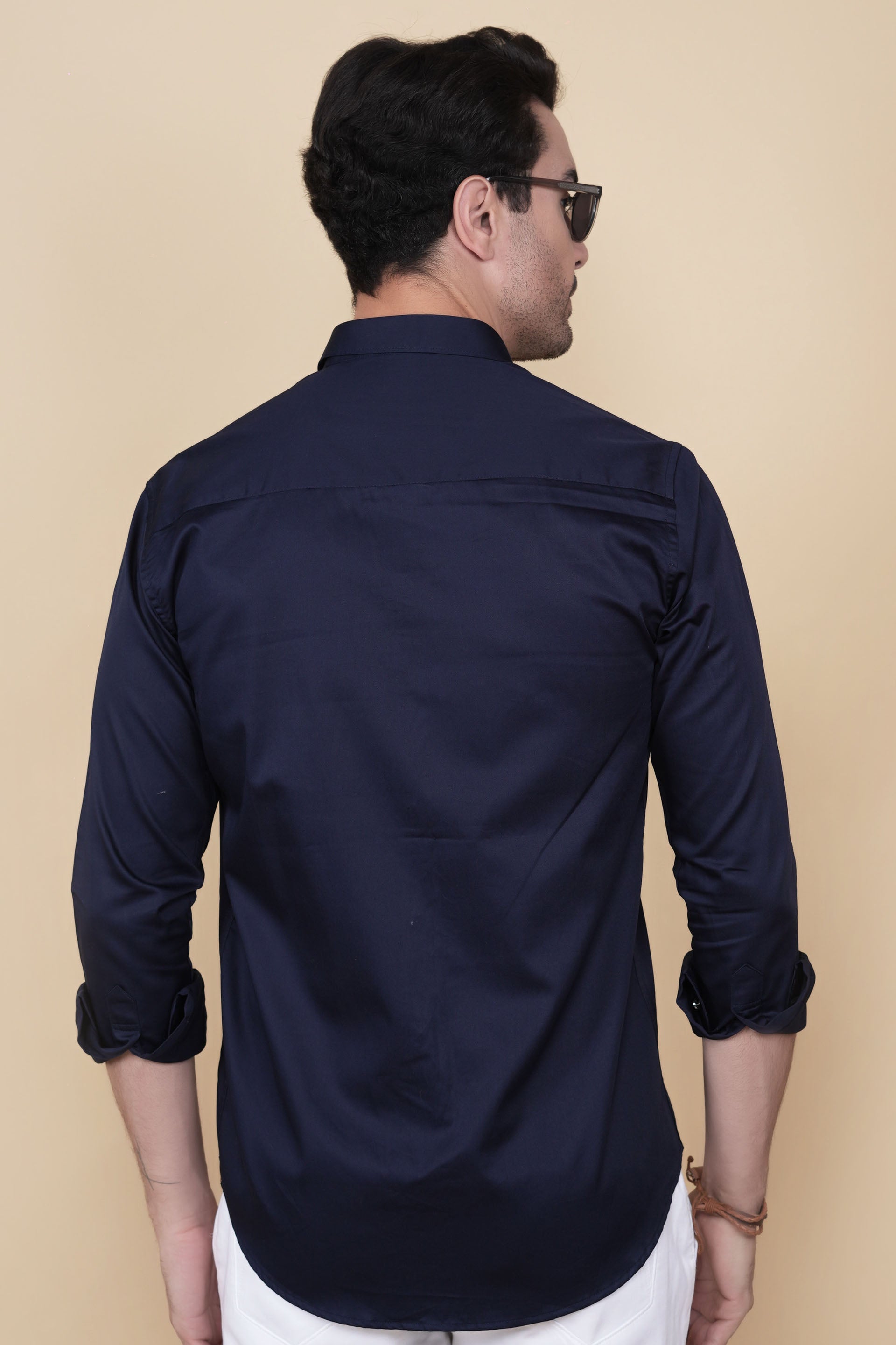 Lucy Purple Cottton Solid Shirt