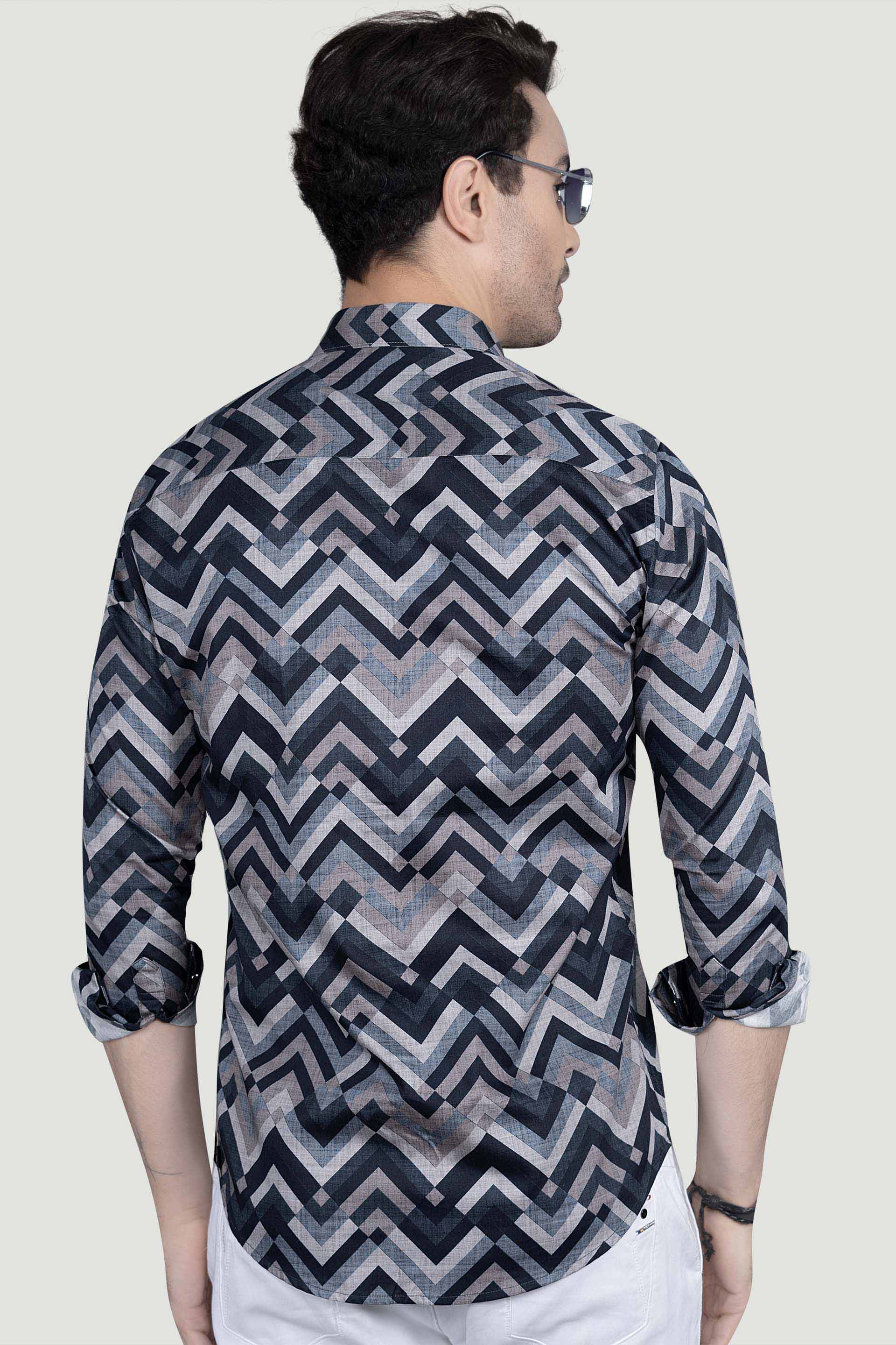 Soren Multi Giza Cotton Printed Shirt