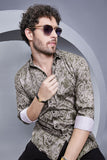 affordable-camden-green-paisley-printed-shirt