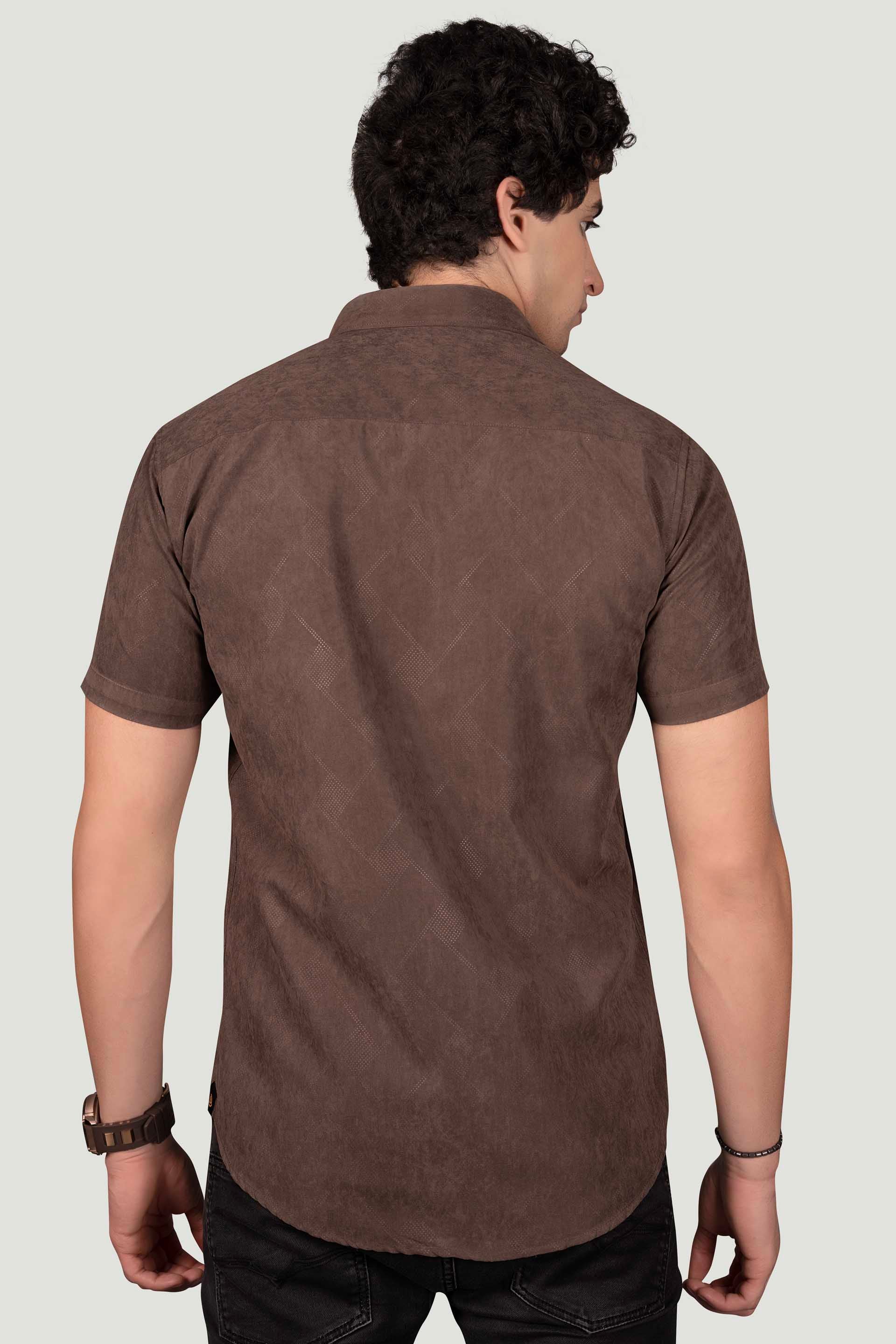 affordable-carter-brown-textured-soild-shirt