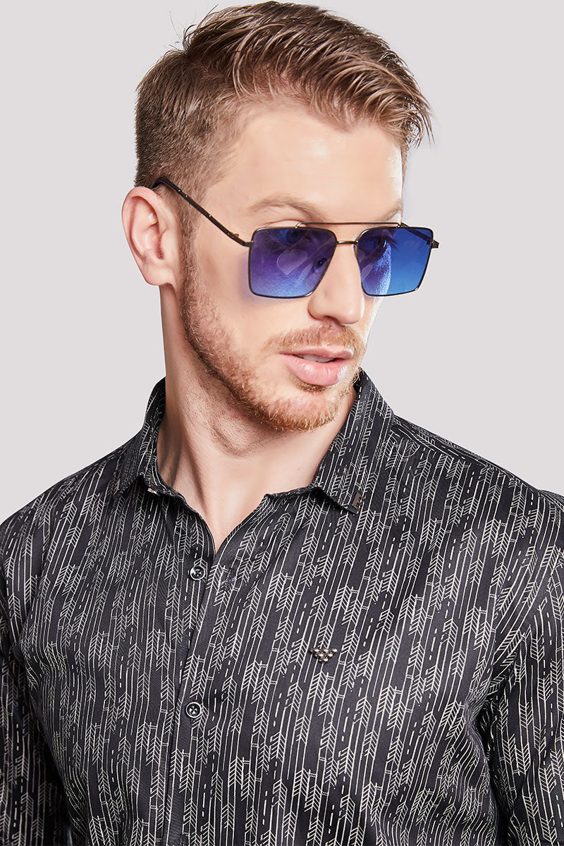 affordable-ciaran-black-minimilastic-printed-shirt