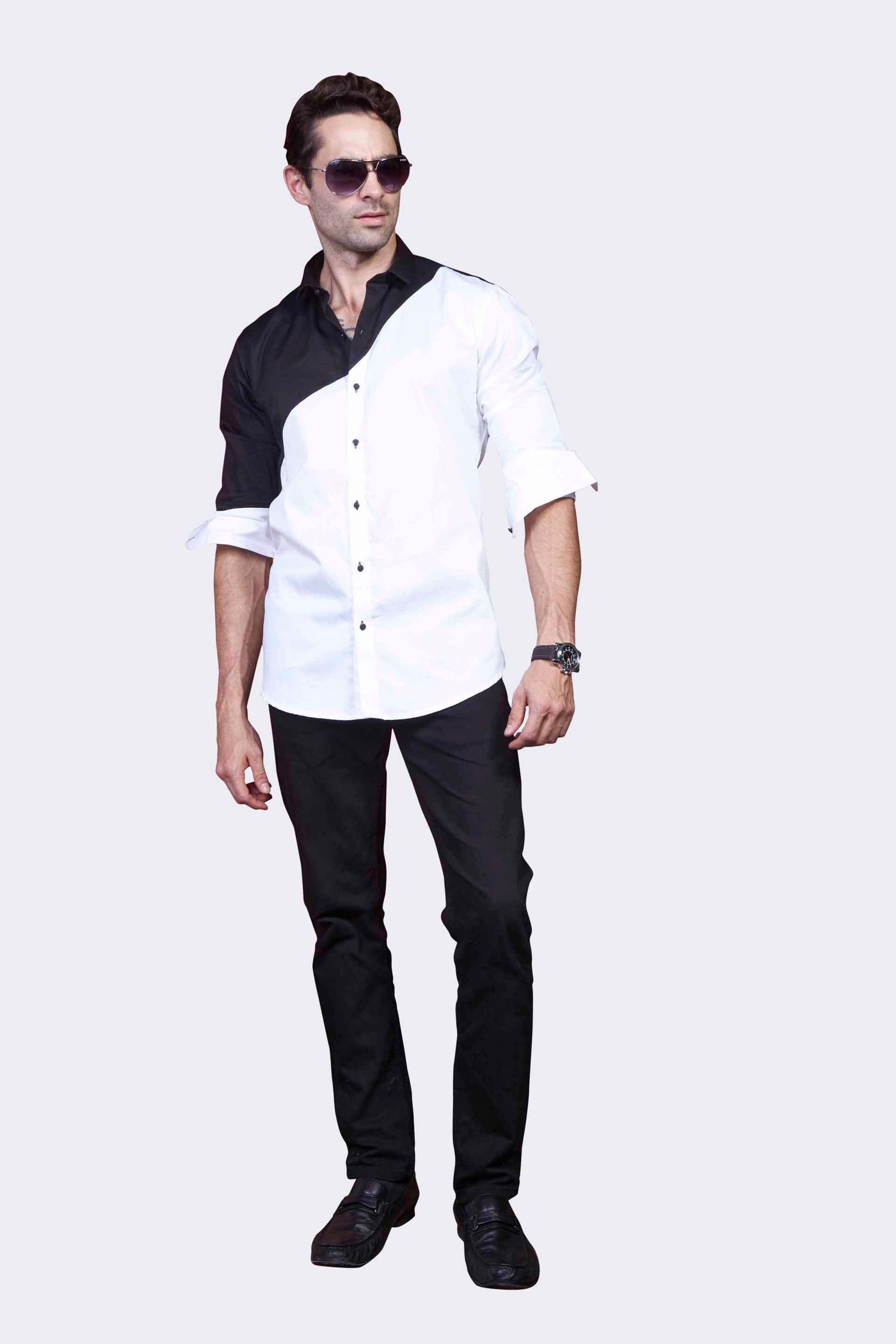 affordable-jade-black-split-party-wear-shirt