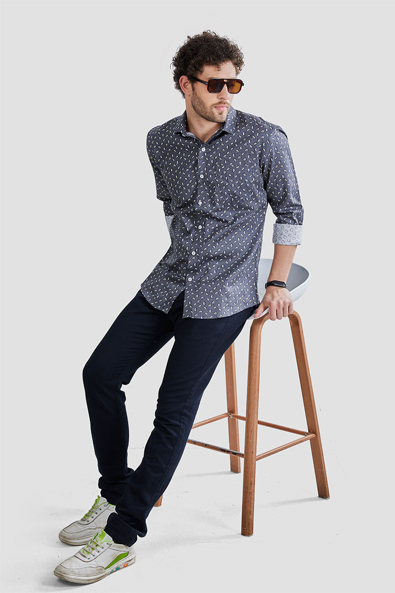 affordable-leopold-navy-blue-digital-floral-printed-shirt