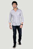 affordable-rodion-white-cotton-check-shirt