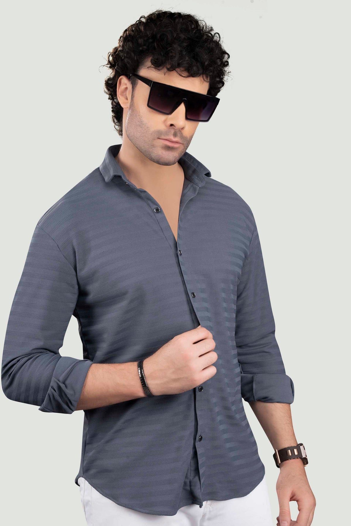 benjamin-grey-lycra-knitted-striped-shirt