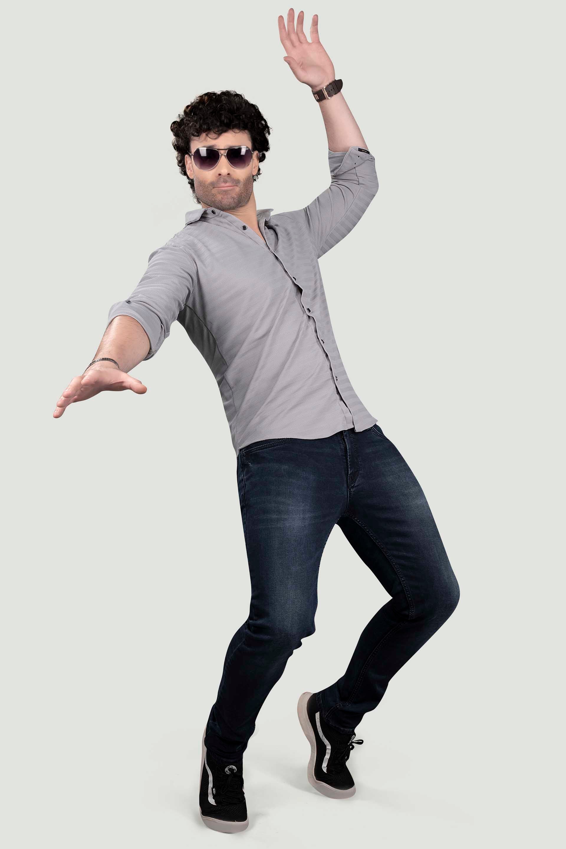 bold-lucas-grey-lycra-knitted-striped-shirt