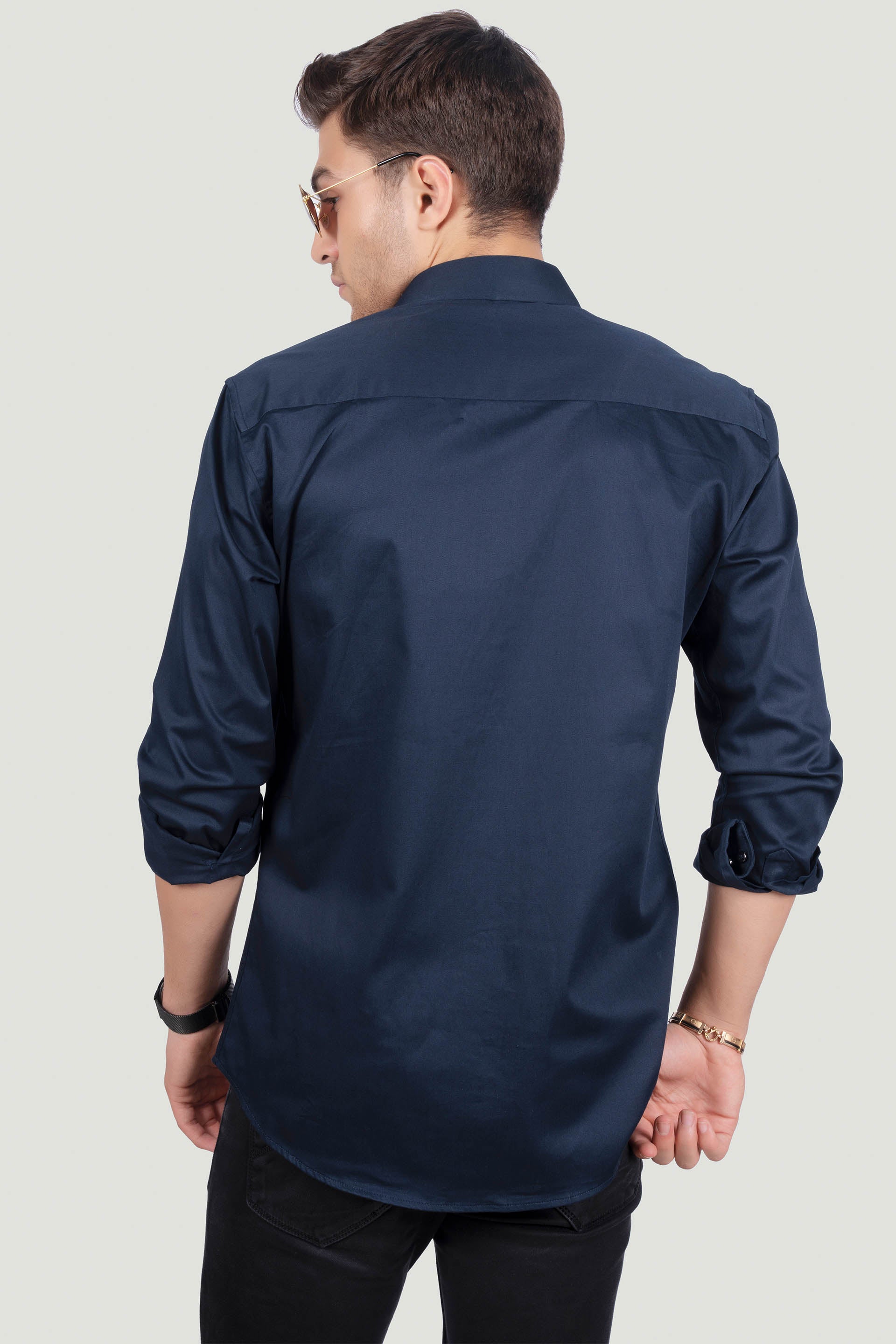 bold-mark-navy-blue-solid-shirt