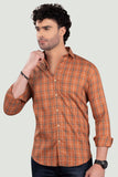 bold-tokyo-orange-cotton-check-shirt