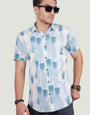 Carmine Sky Blue Half Sleeve - Resort Shirt