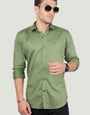 CHARLES DARK GREEN SOLID SHIRT