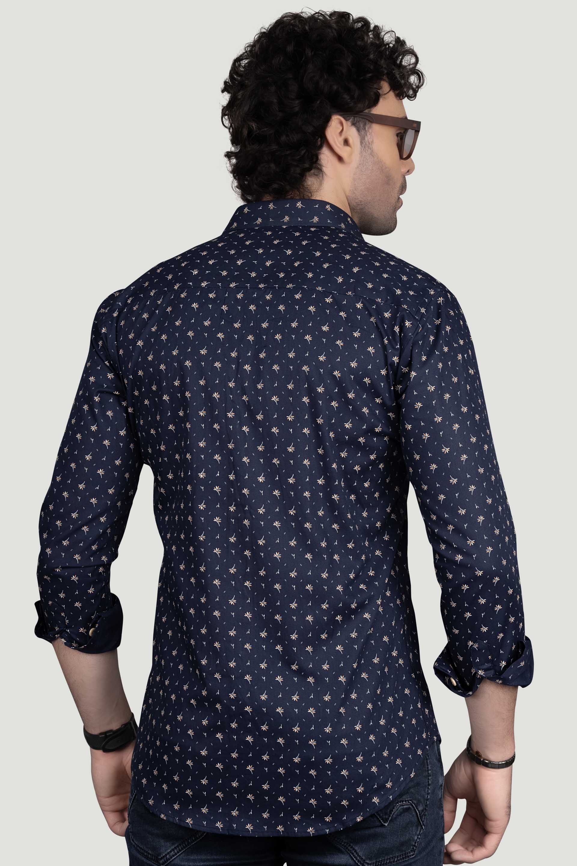 chic-danil-navy-blue-floral-cotton-printed-shirt
