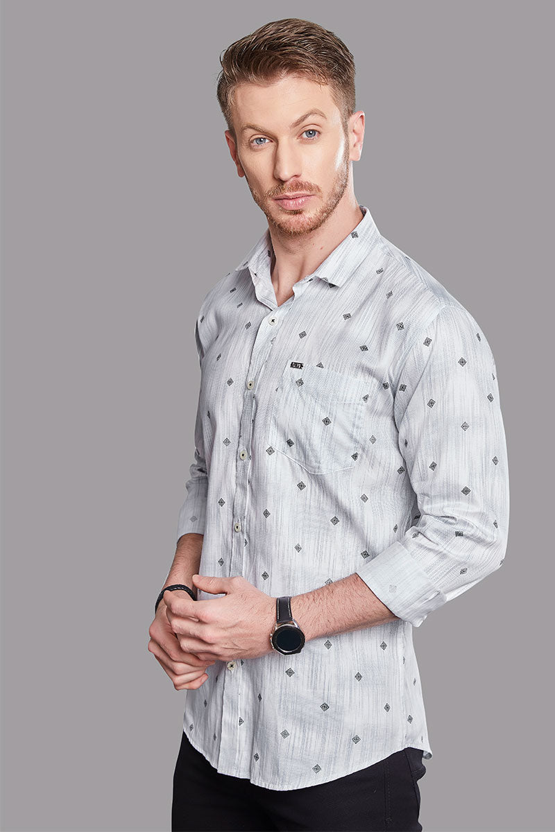 chic-pietro-white-stripe-abstract-printed-shirt