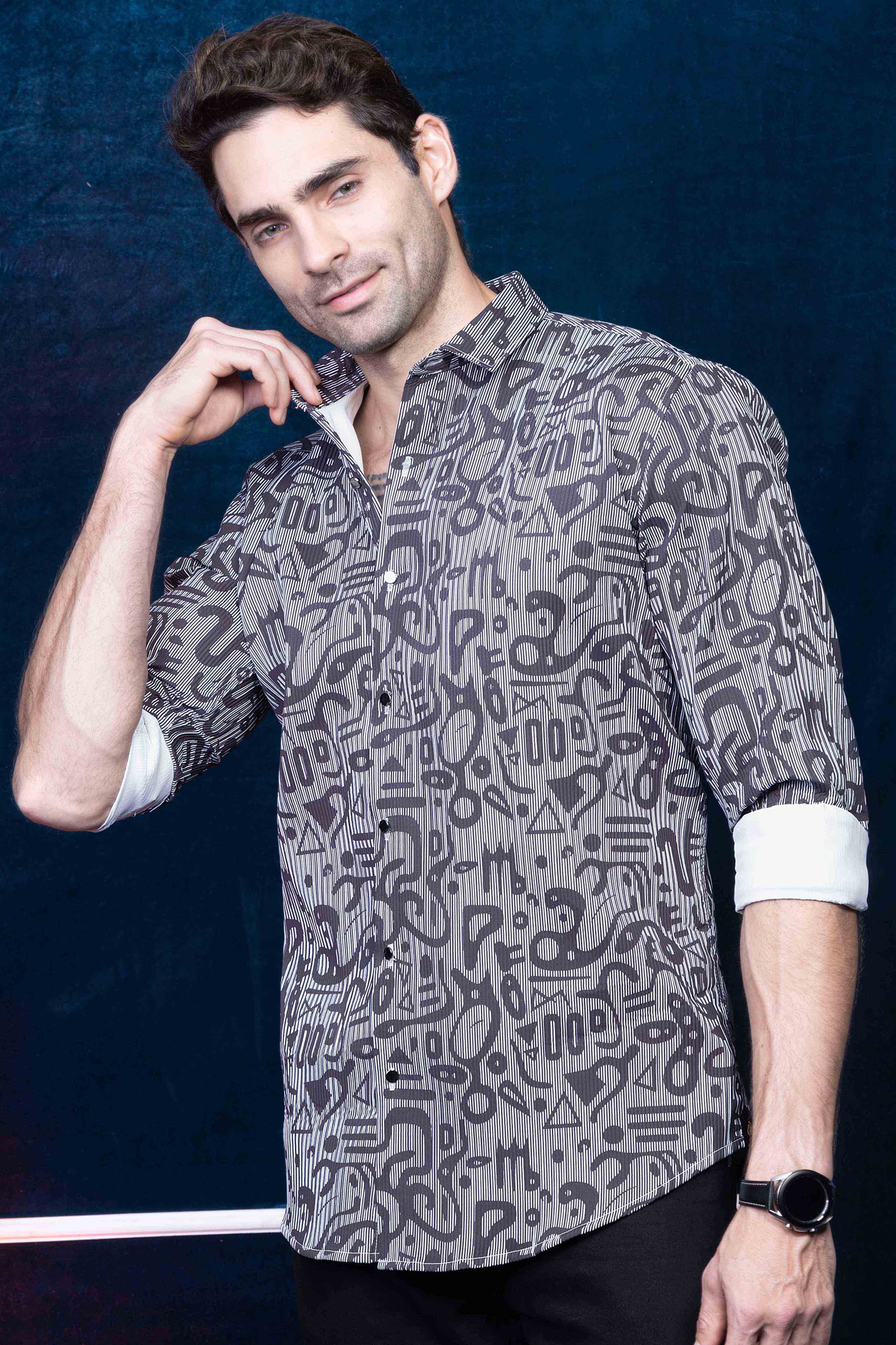 chic-senses-black-abstract-printed-shirt