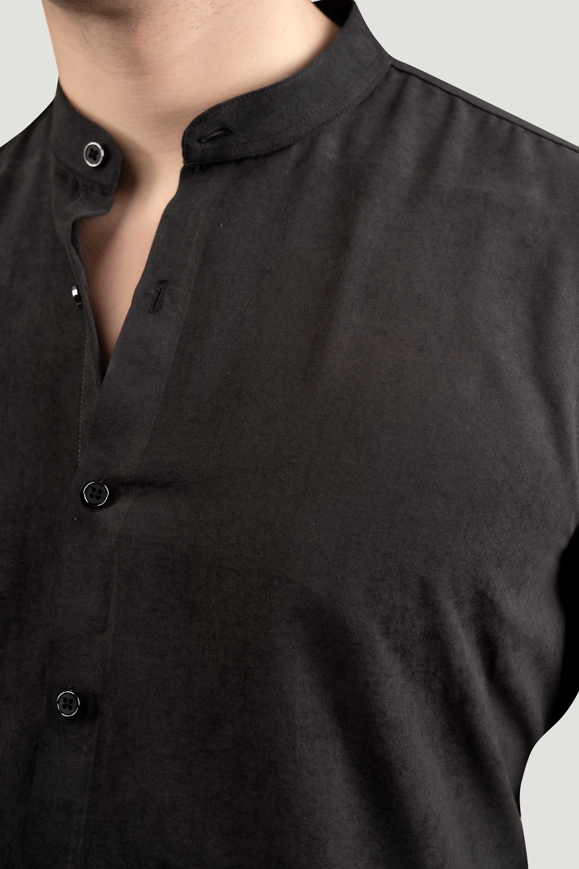 chic-theo-black-solid-shirt