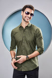 classic-caspar-green-geometric-printed-shirt