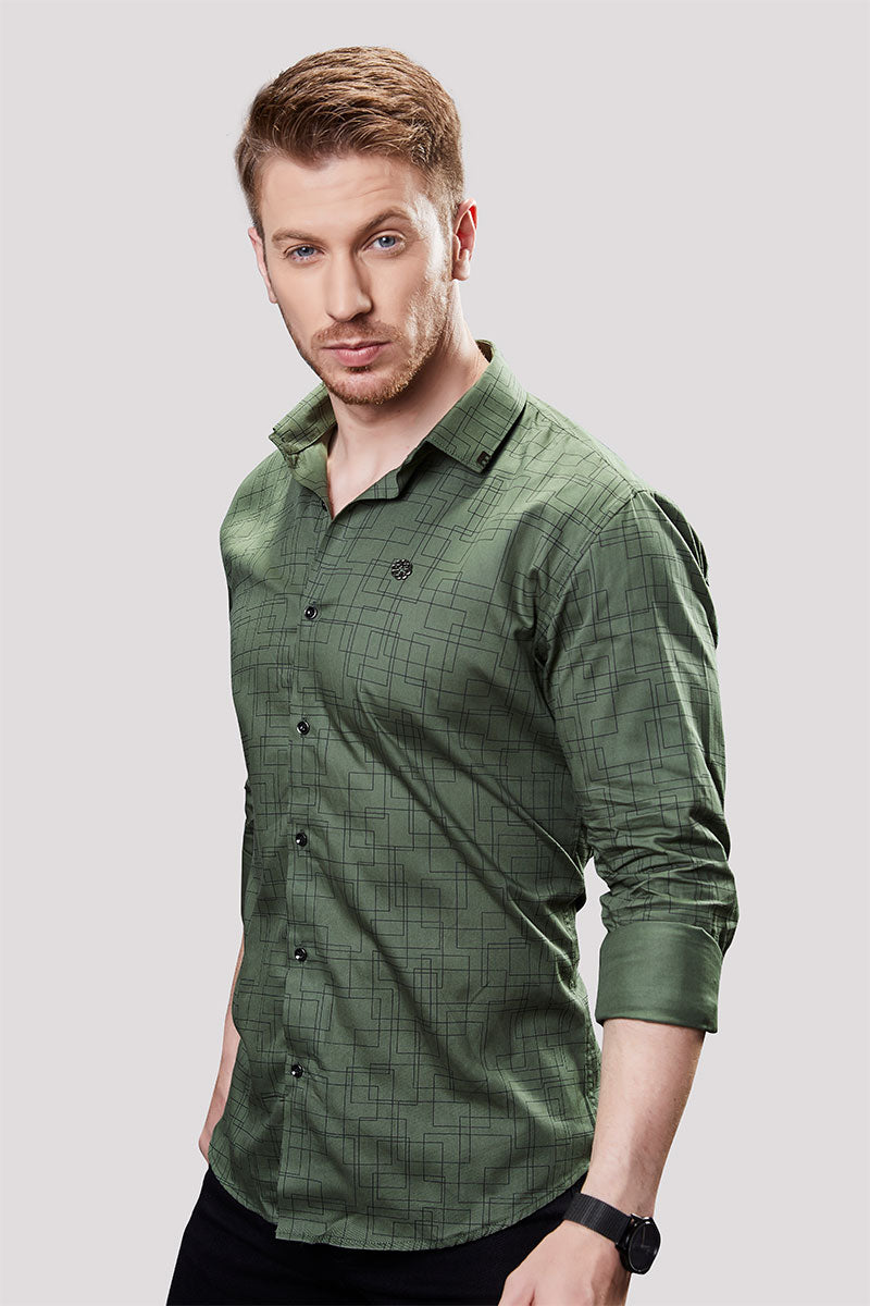 classic-marlon-green-geometric-printed-shirt