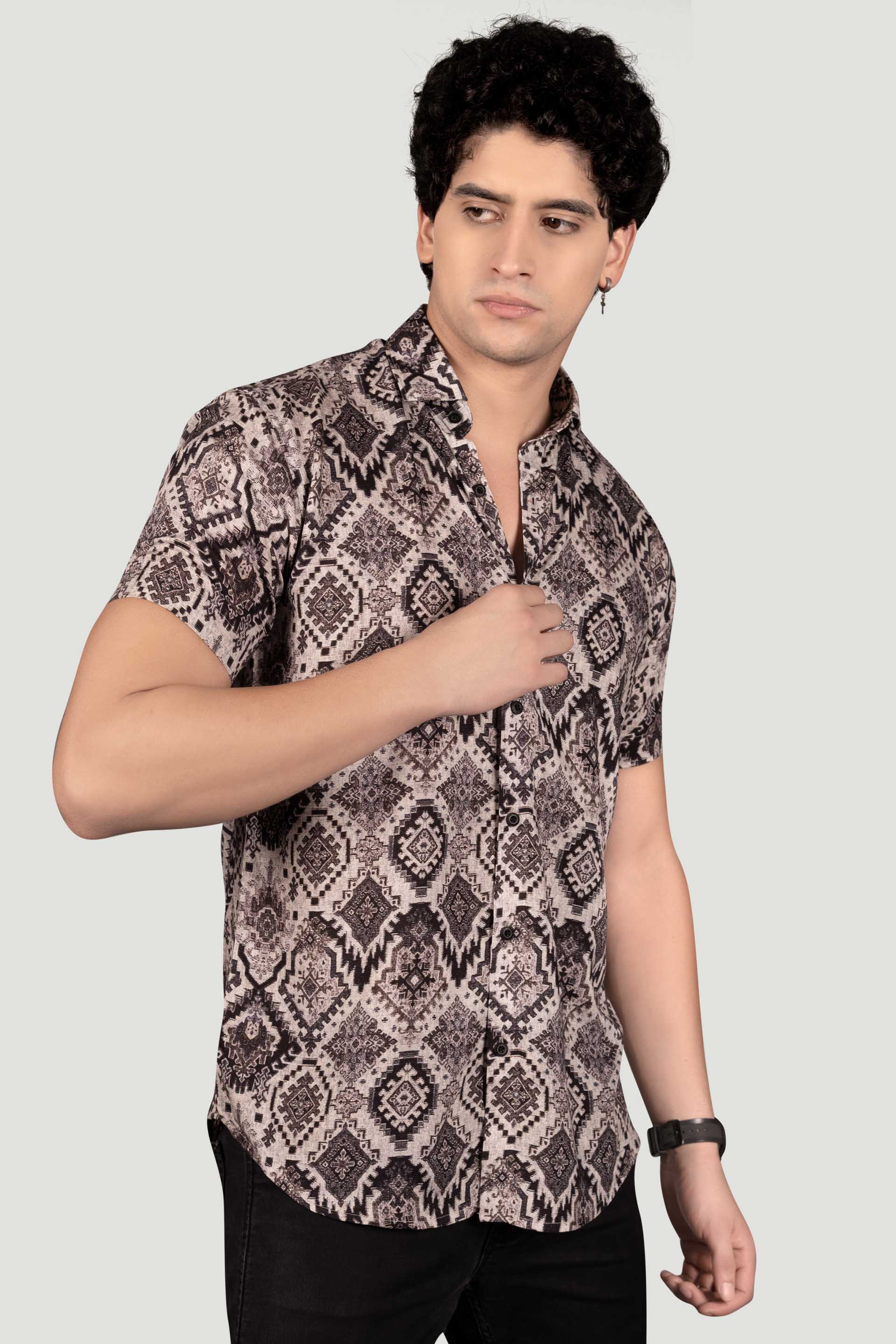 classy-aiden-brown-viscose-printed-shirt