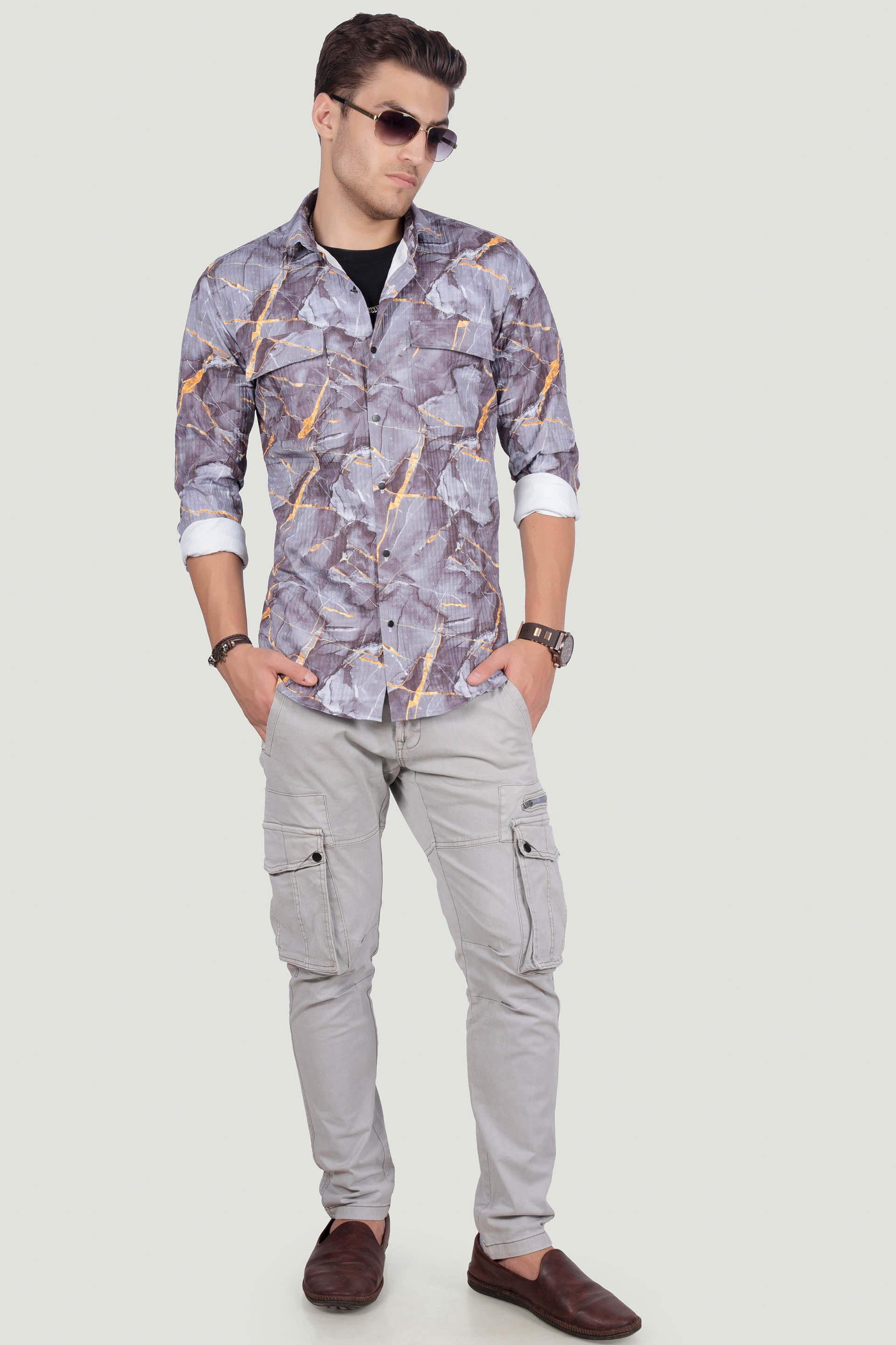 classy-double-pocket-gennaro-brown-overshirt-printed-shirt