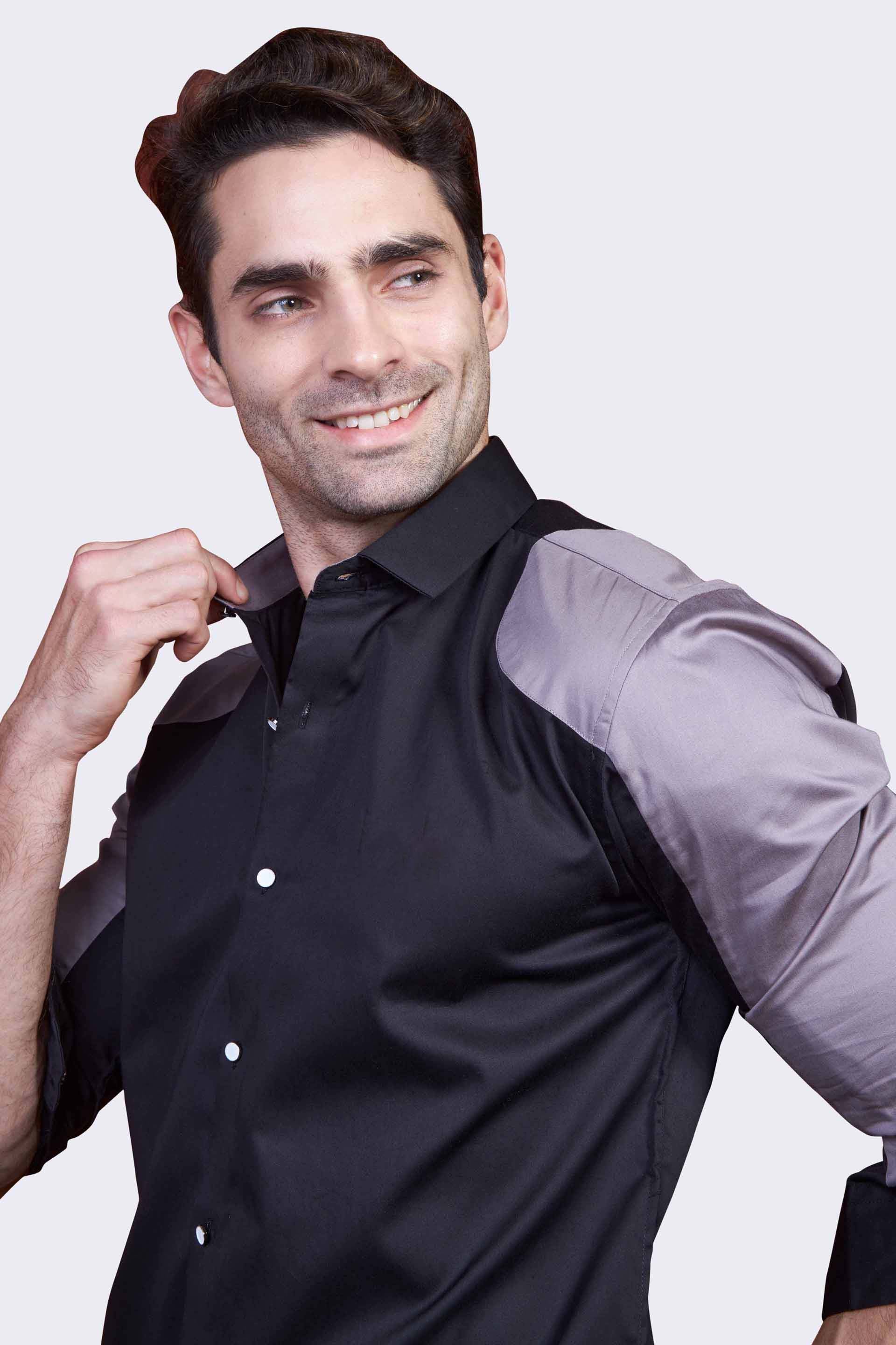 classy-dual-black-contrast-sleeves-partt-wear-shirt