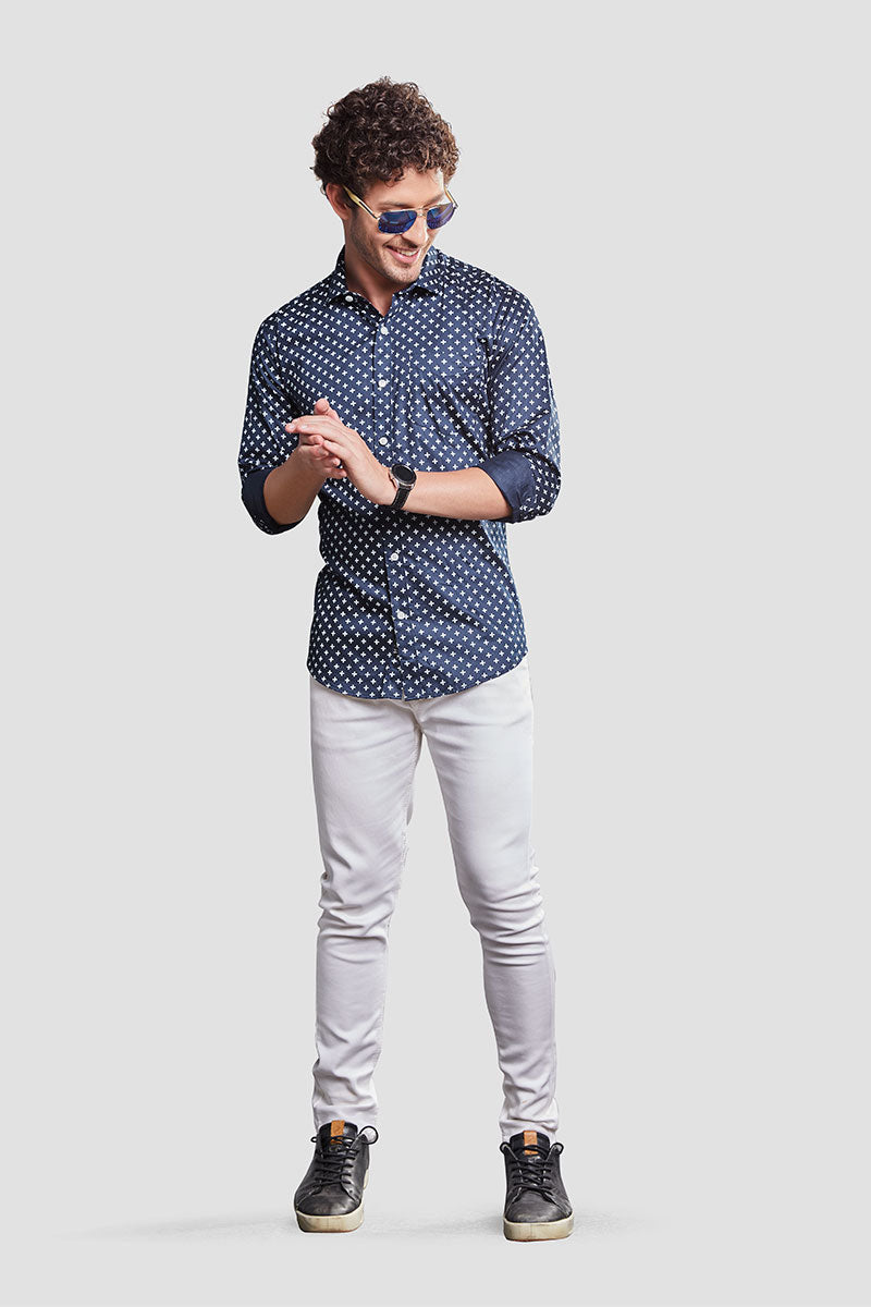 classy-eduardo-navy-blue-printed-shirt