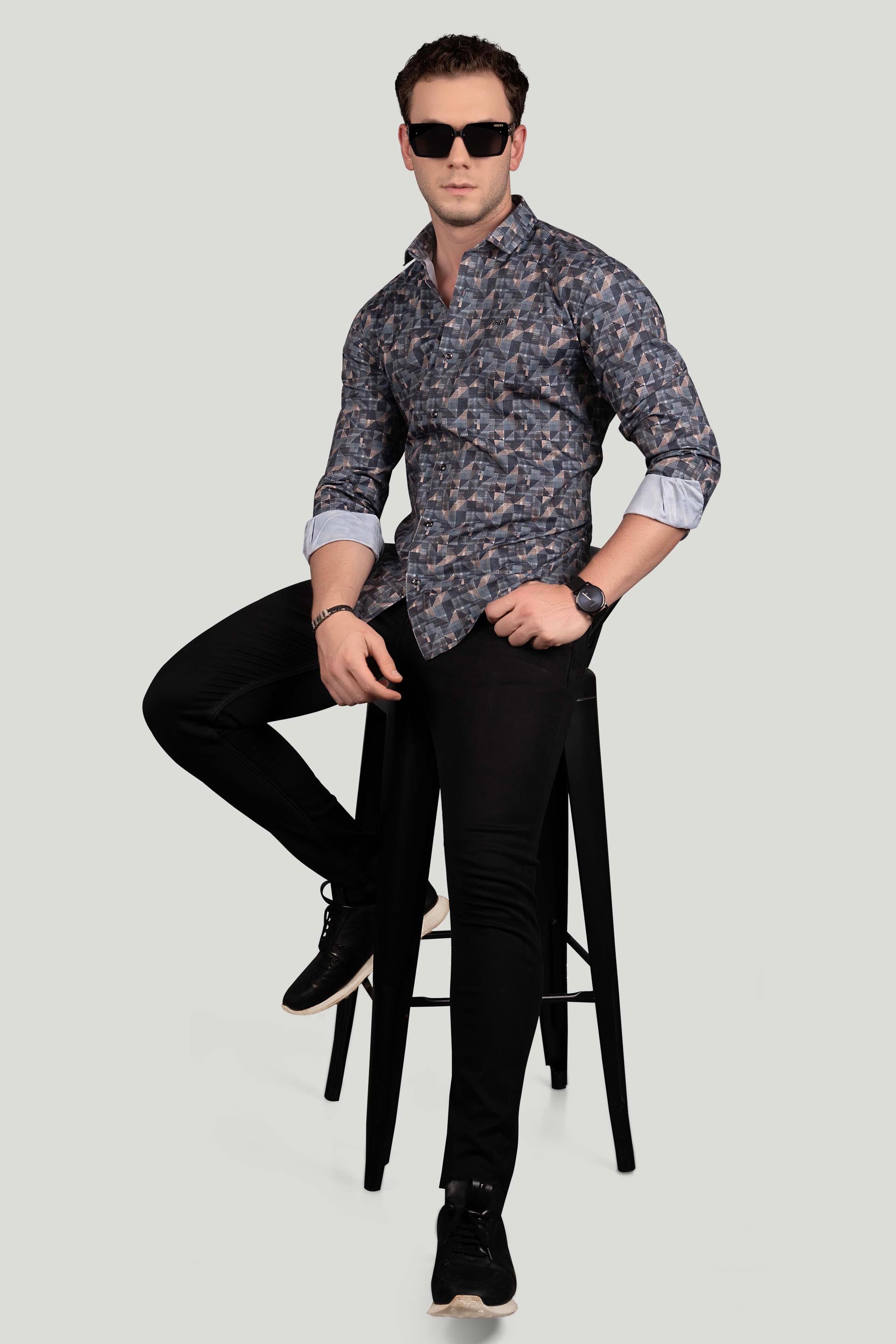 classy-louie-grey-geometric-printed-shirt