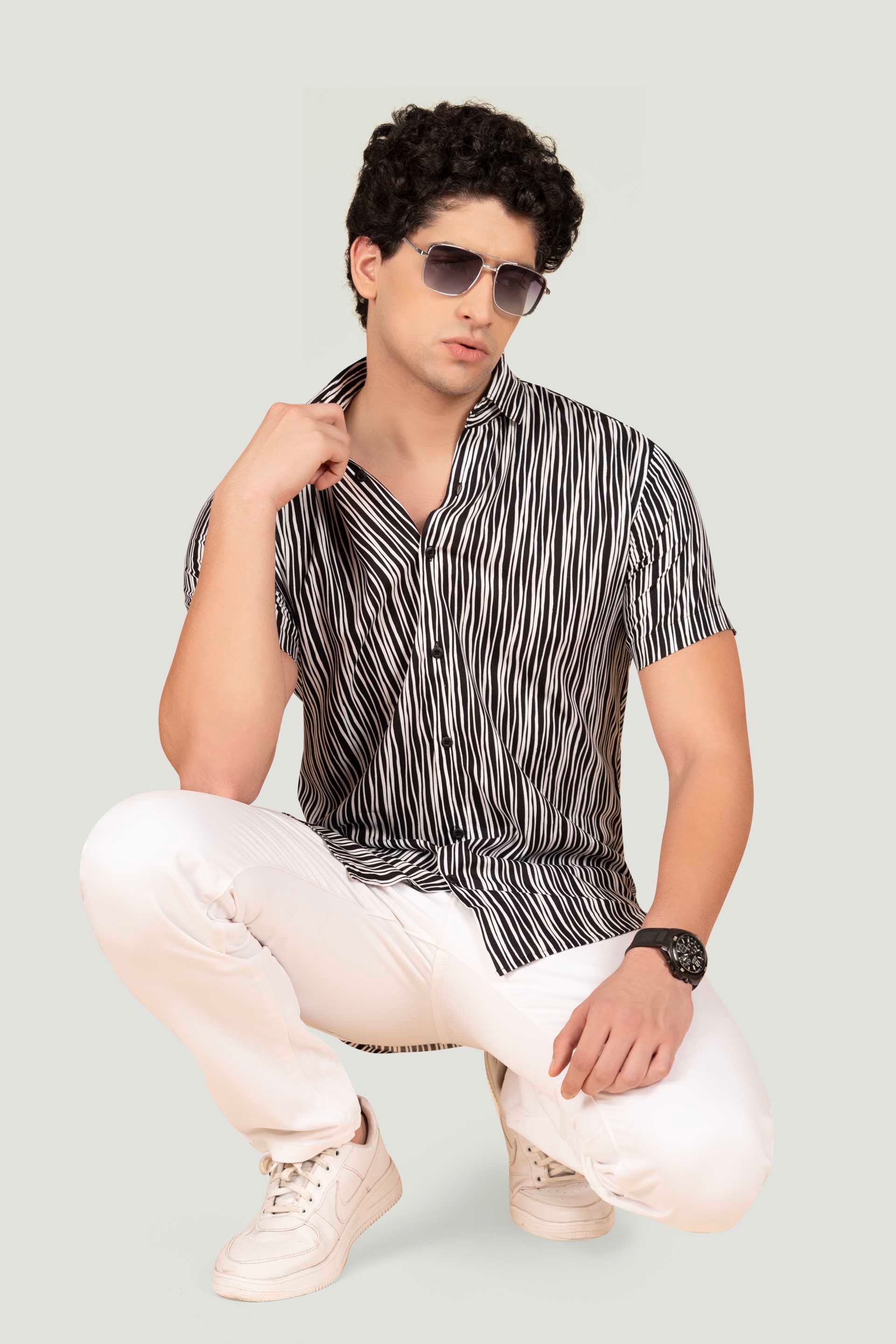 classy-lucas-black-viscose-stripes-resort-shirt