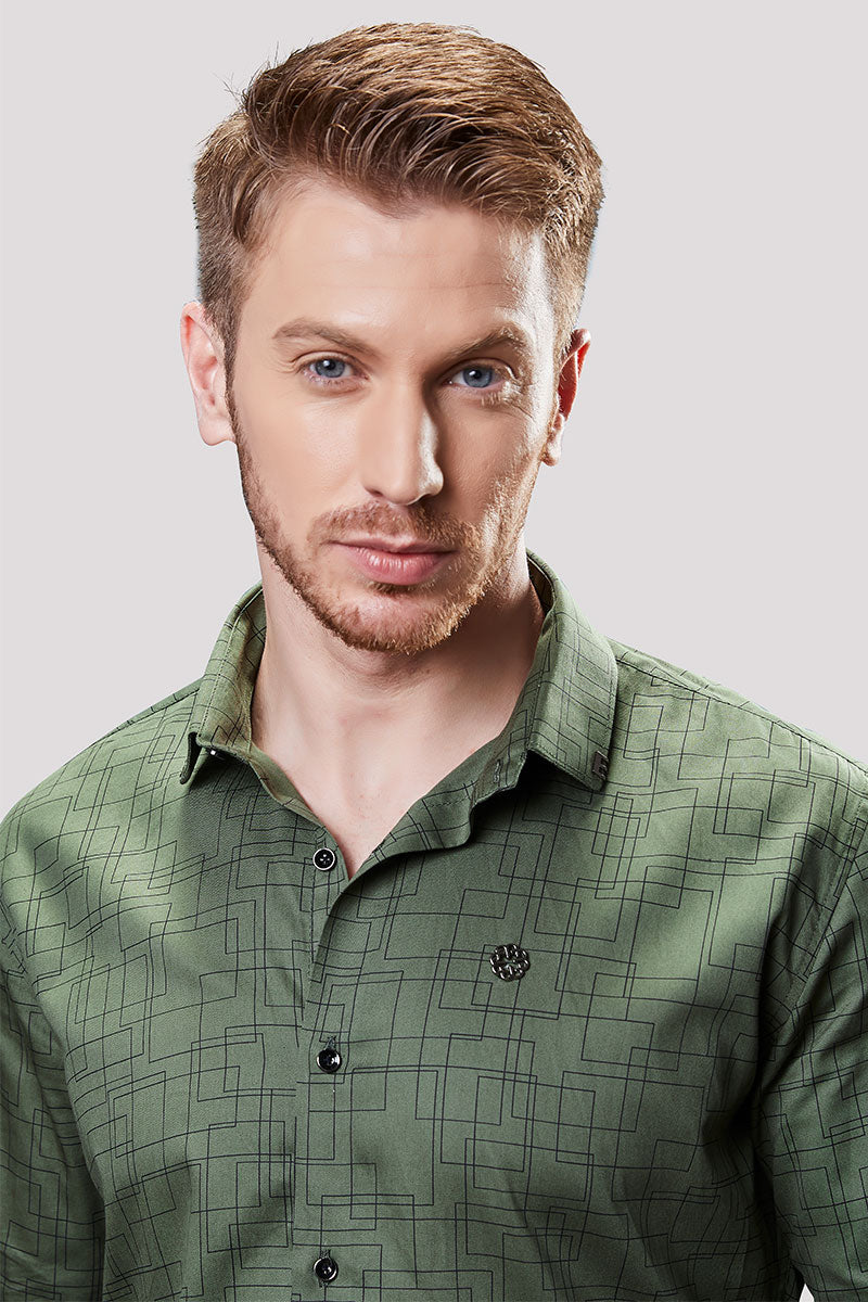 classy-marlon-green-geometric-printed-shirt