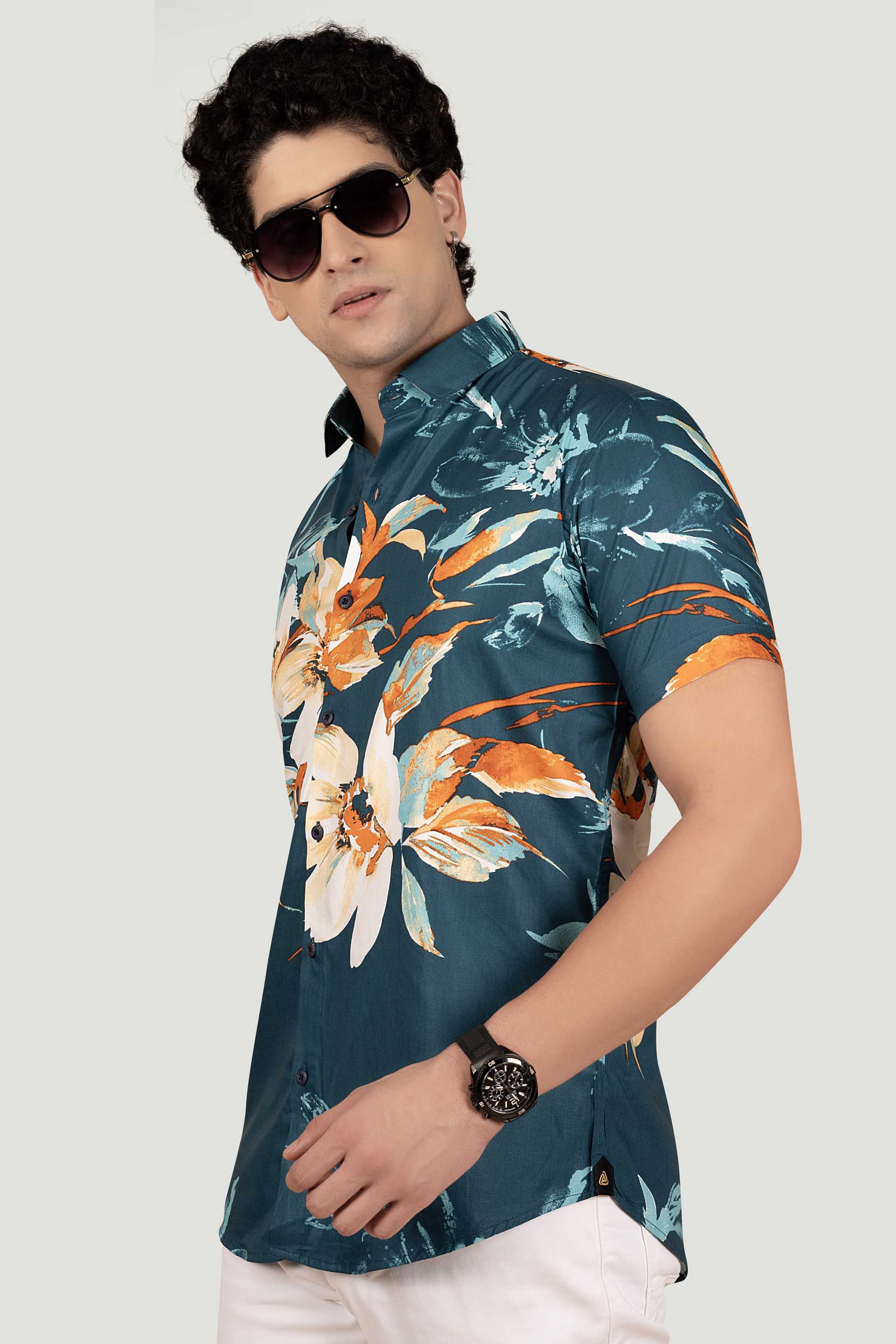 classy-mason-green-viscose-print-resort-shirt