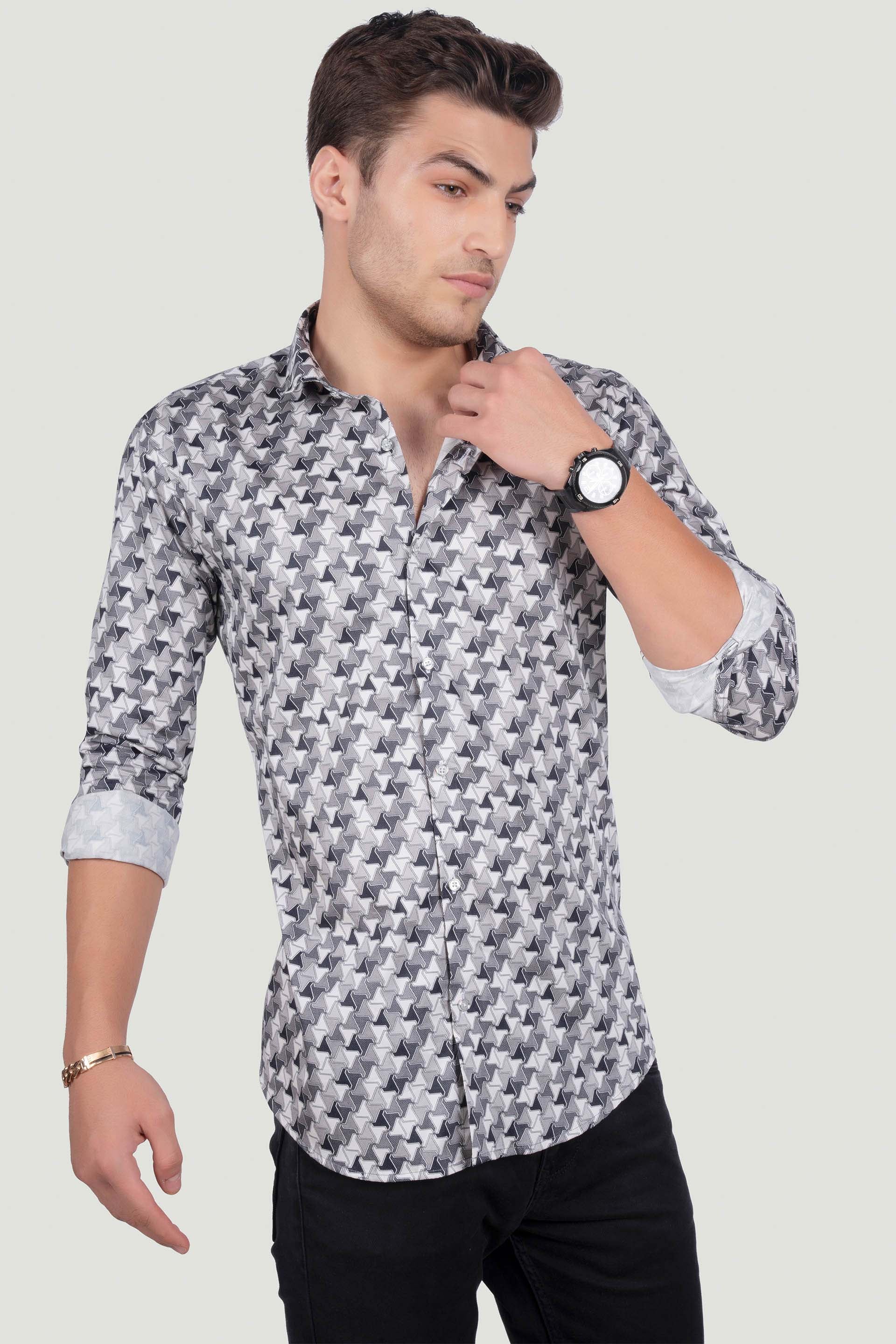 classy-silvano-white-abstract-printed-shirt