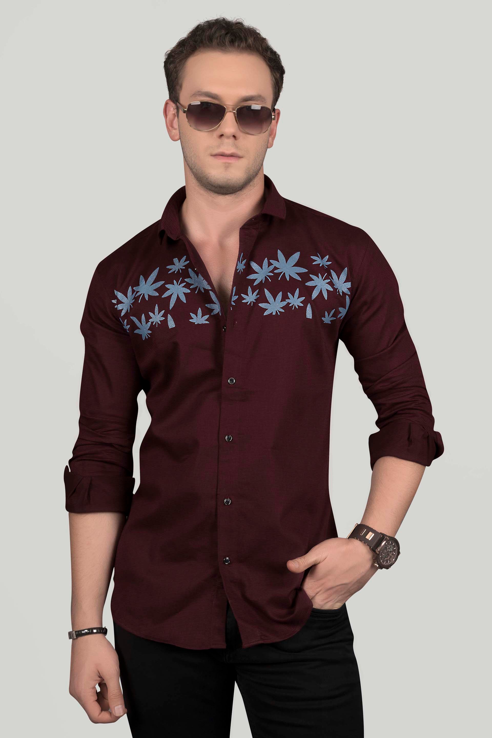 dane-maroon-party-wear-shirt