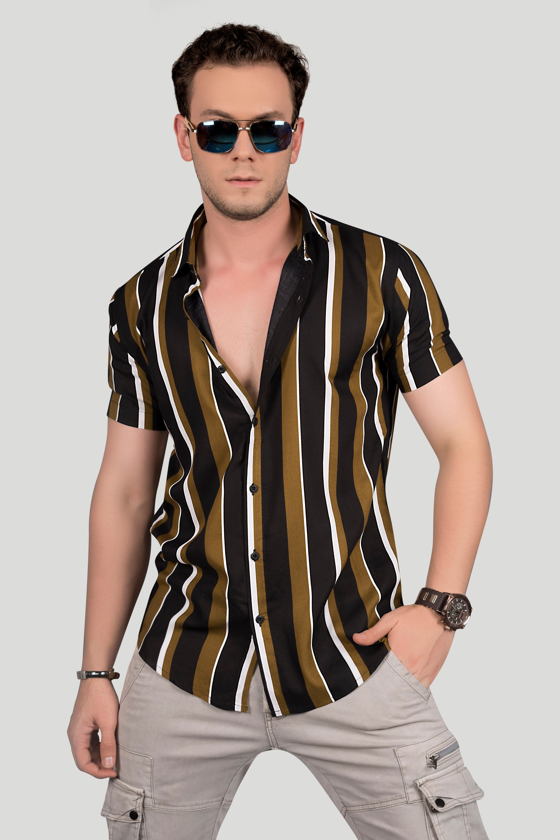 dillon-black-viscose-print-resort-shirt