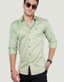 DOMENICO GREEN SOLID SHIRT