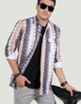 DOUBLE POCKET ILARIO MULTI OVERSHIRT STRIPED SHIRT