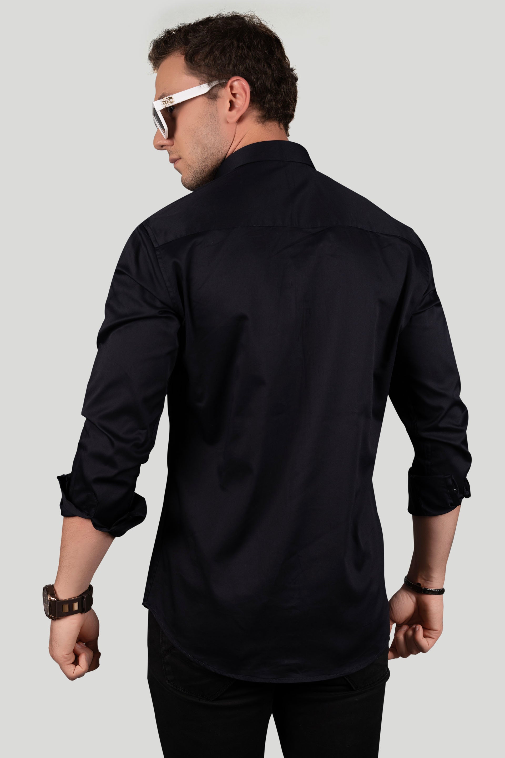 FRANCO NAVY BLUE DESIGNER SHIRT