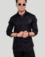 FRANCO NAVY BLUE DESIGNER SHIRT