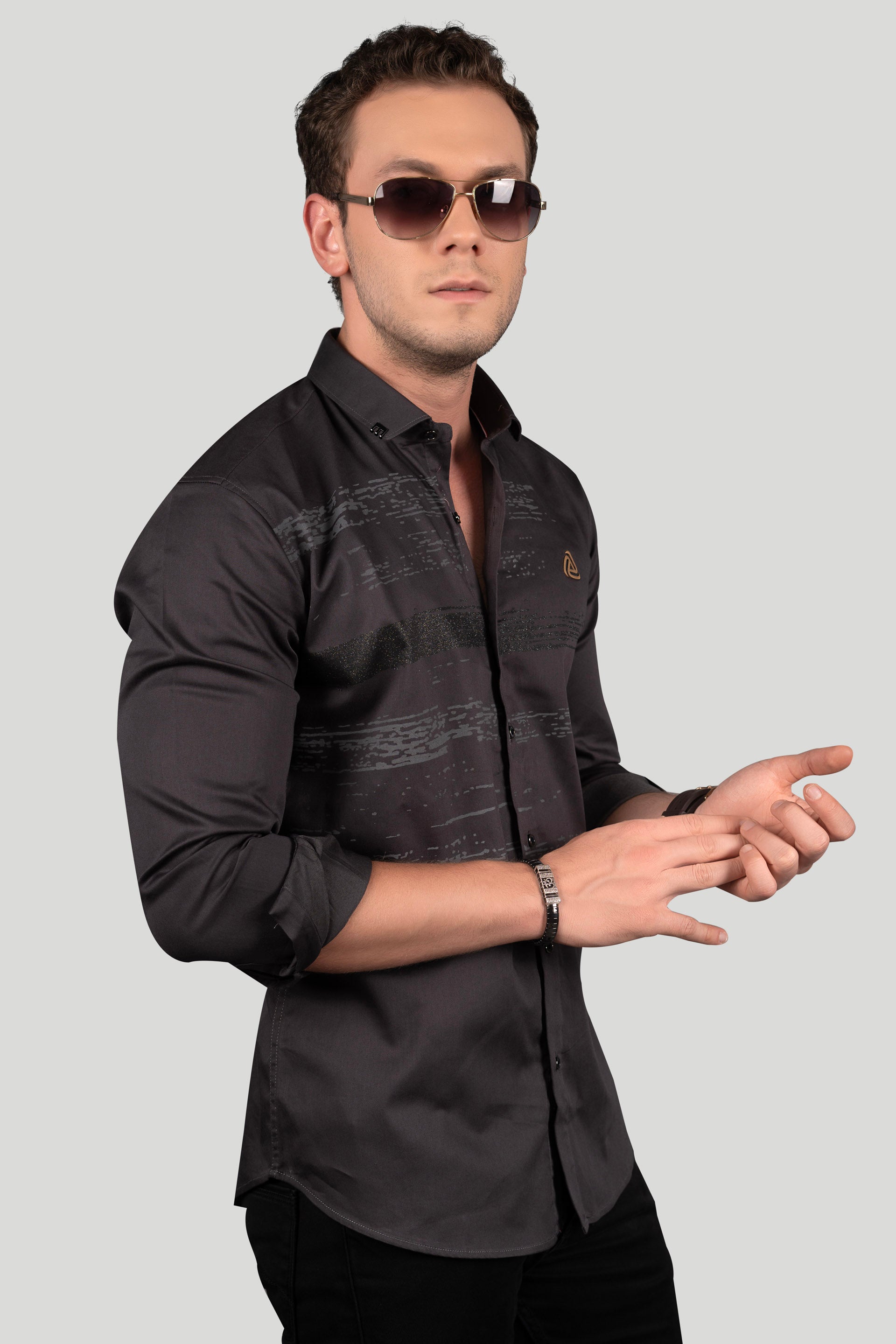 DASH DARK GREY DESIGNER SHIRT