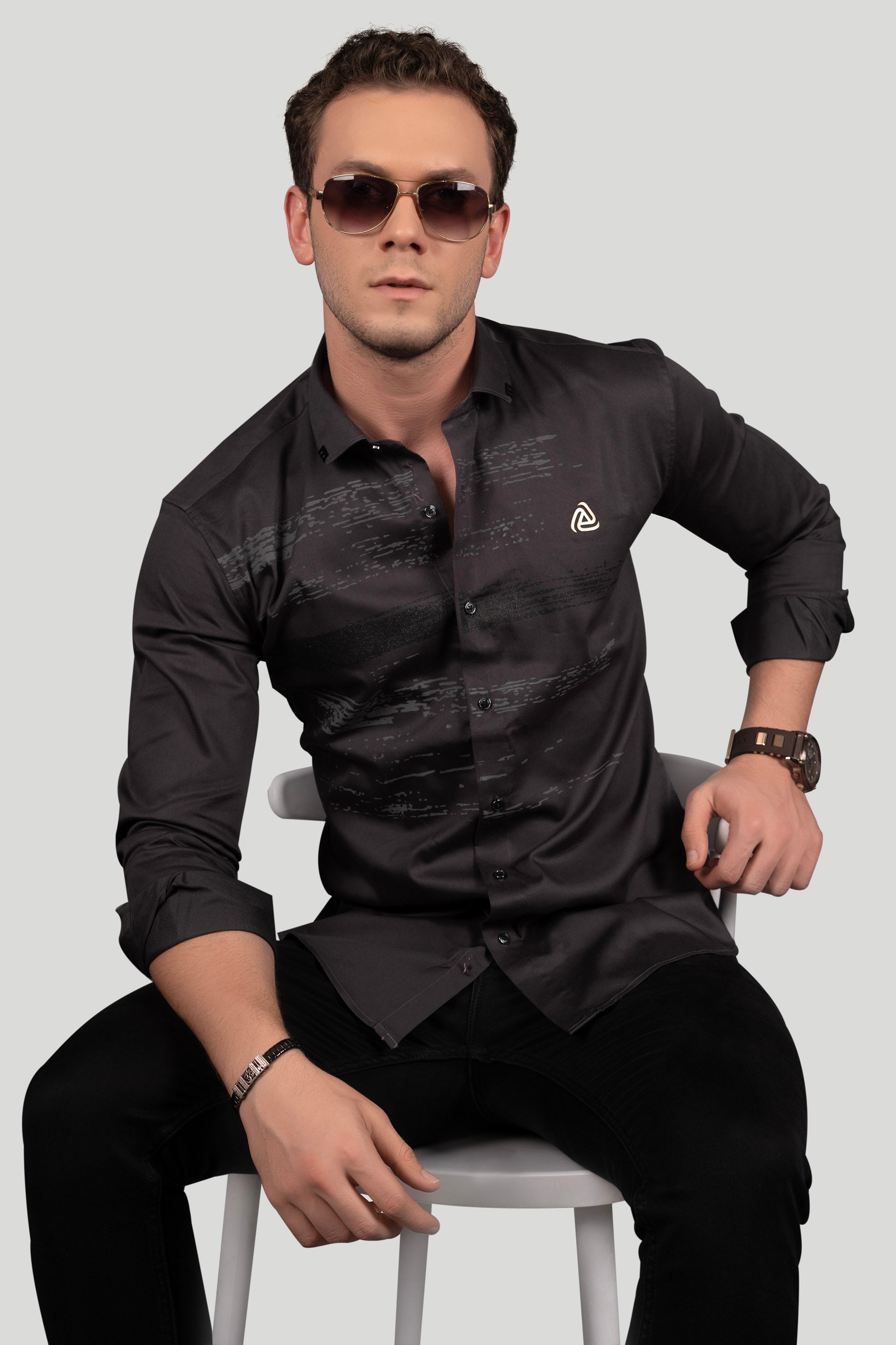 DASH DARK GREY DESIGNER SHIRT