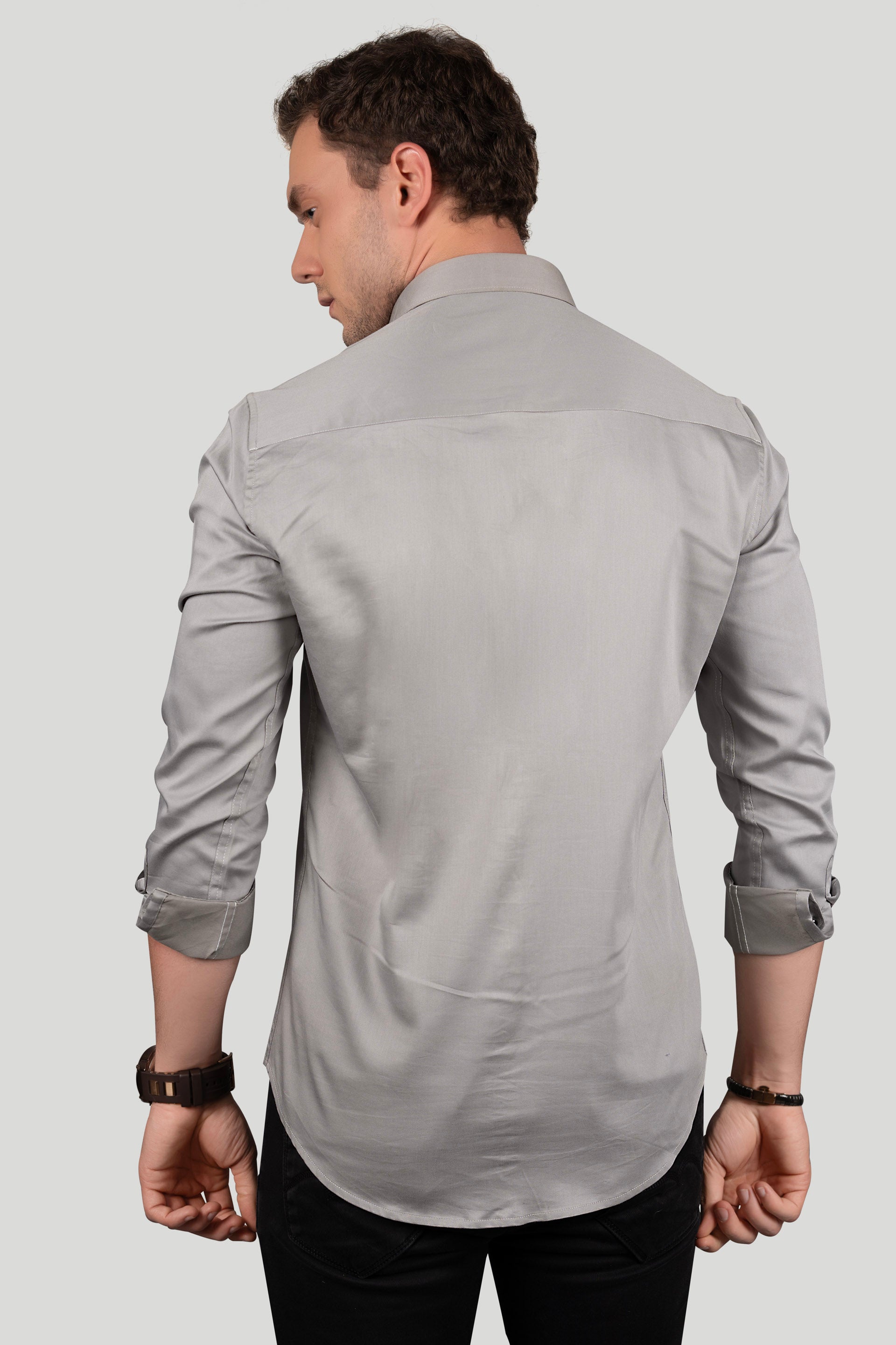 EVEREST GREY DESIGNER SHIRT