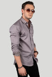 EDDIE DARK GREY DESIGNER SHIRT