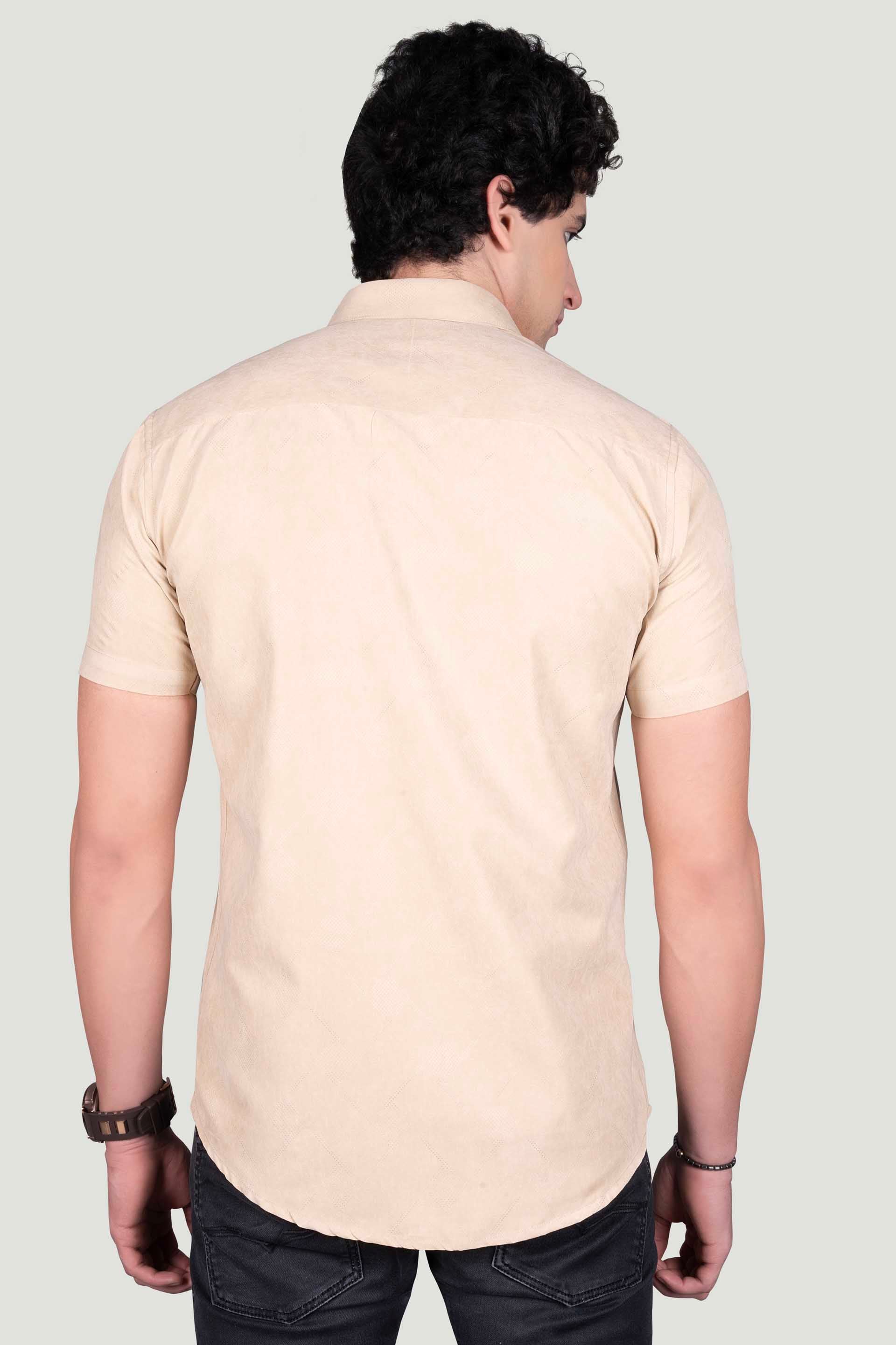 Elliot Beige Textured Solid