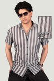 Dominic Grey Jacquard Stripes