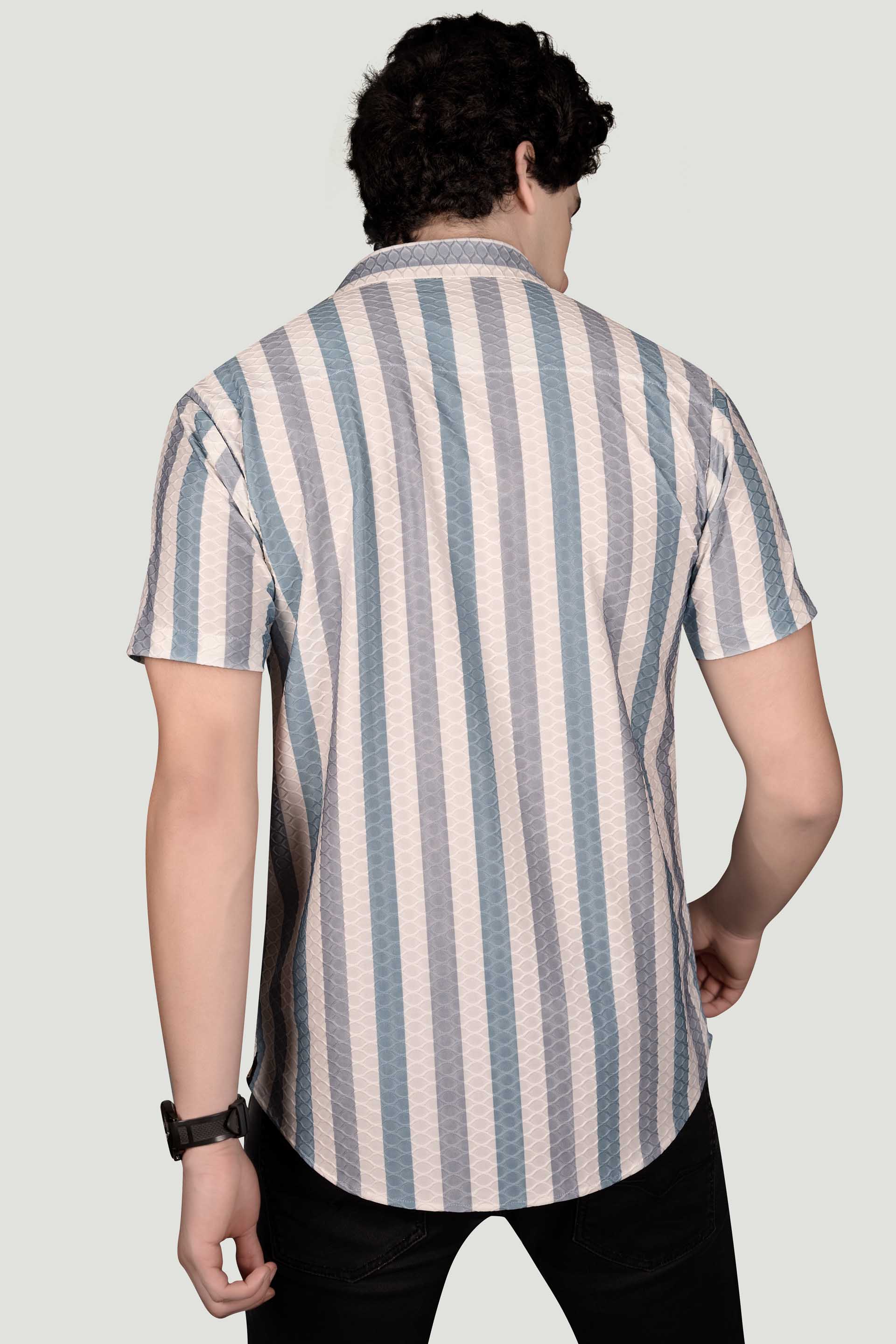 Michael White Jacquard Stripes