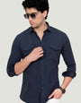 Double Pocket Noah Blue Solid