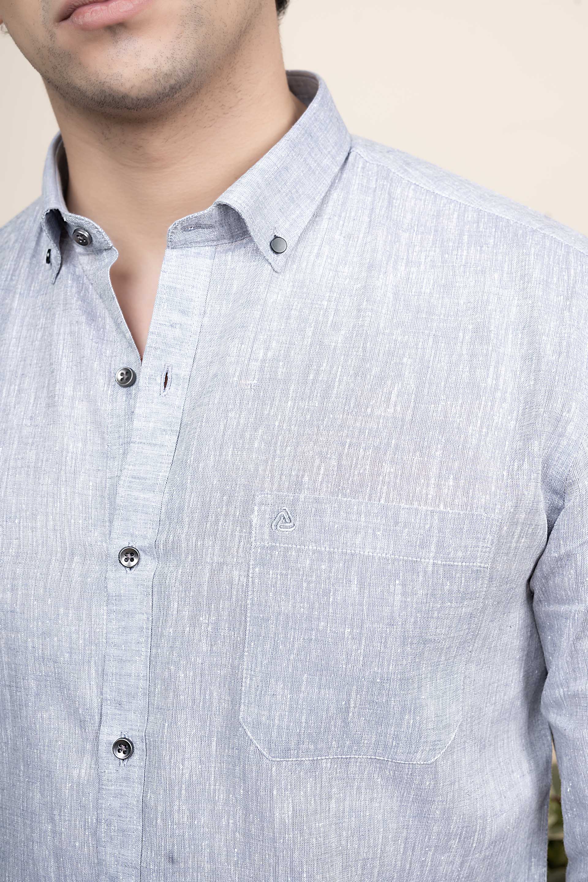 Daniel Grey Pure Linen Solid